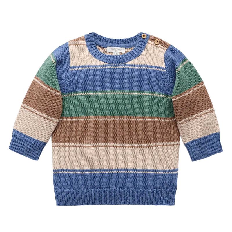 Purebaby Forest Striped Jumper image number 0